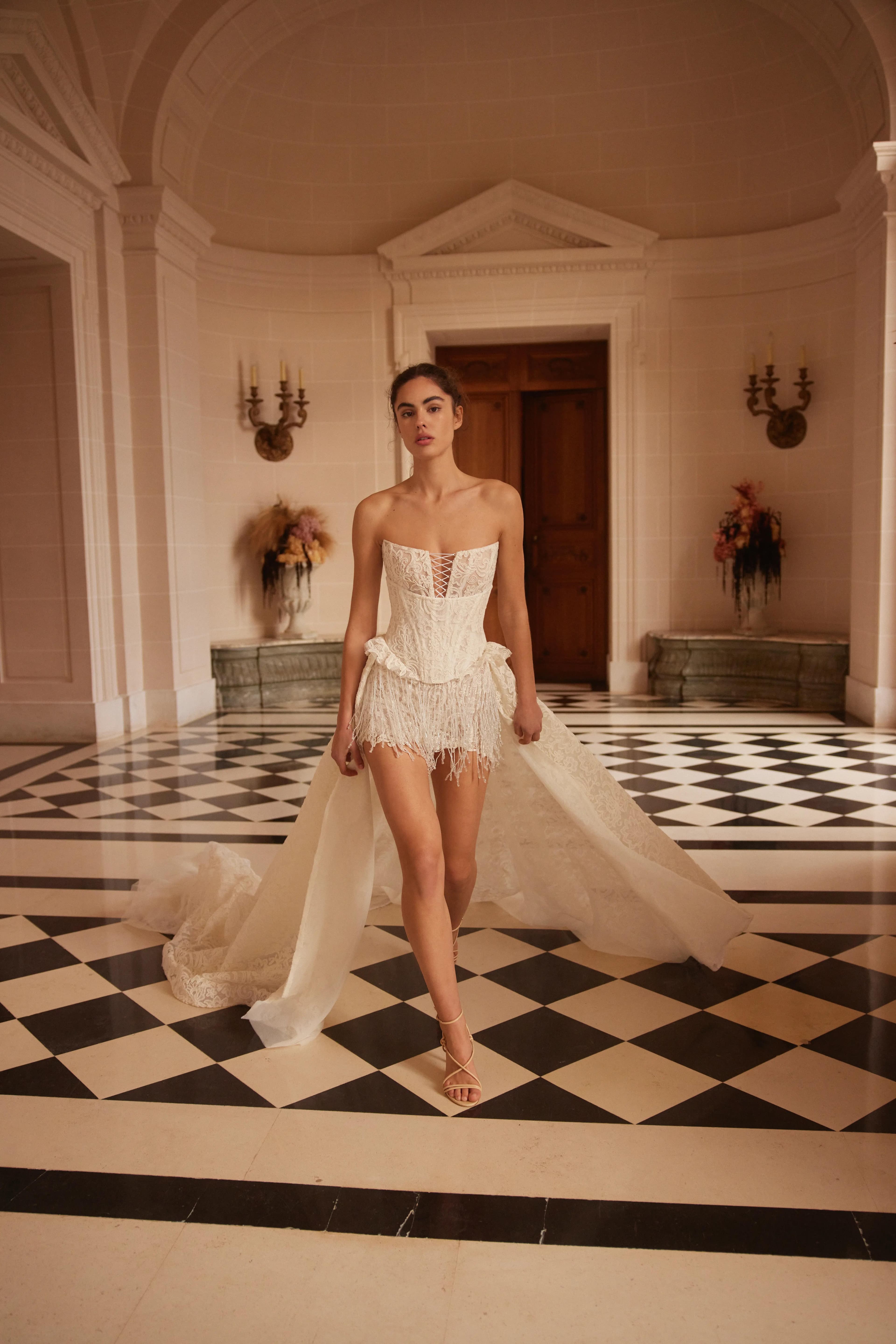 SOLEIL MINI — bridal gown by Netta BenShabu, Minis, style NB.BR.2555.LZ